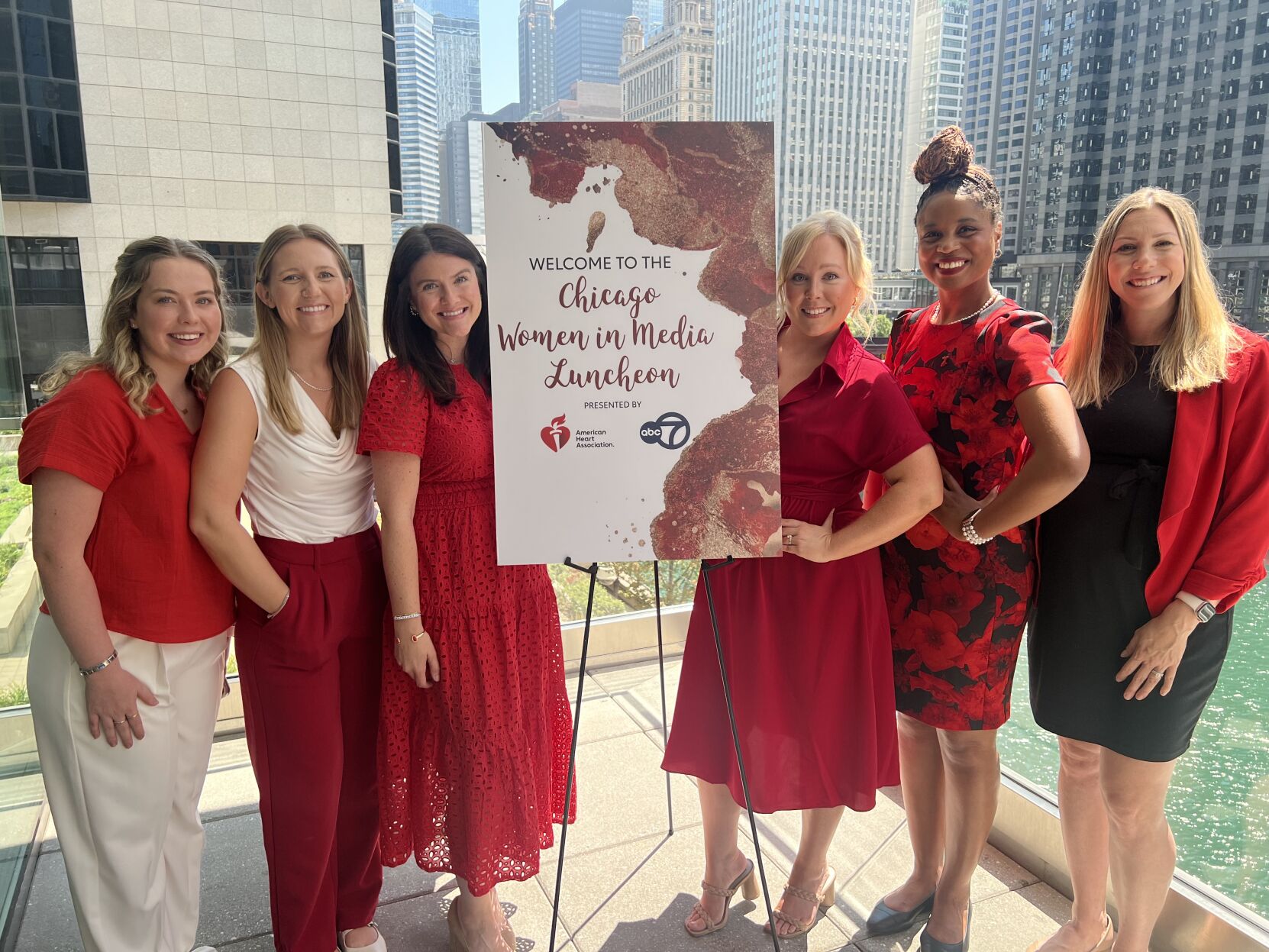 American Heart Association team: Haley Taylor, Shelby Wolf, Meghan Gaeger, Rachel Klousnitzer, Jorie Goins and Brittany Walsh. (Candace Jordan photo)